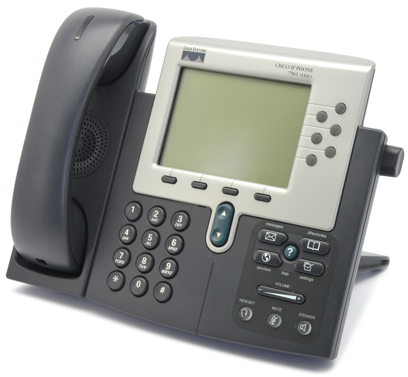 Cisco CP-7961G Charcoal IP Display Speakerphone - Grade B Refurbished - Cisco Systems Inc. refurbished available on PCLiquidations