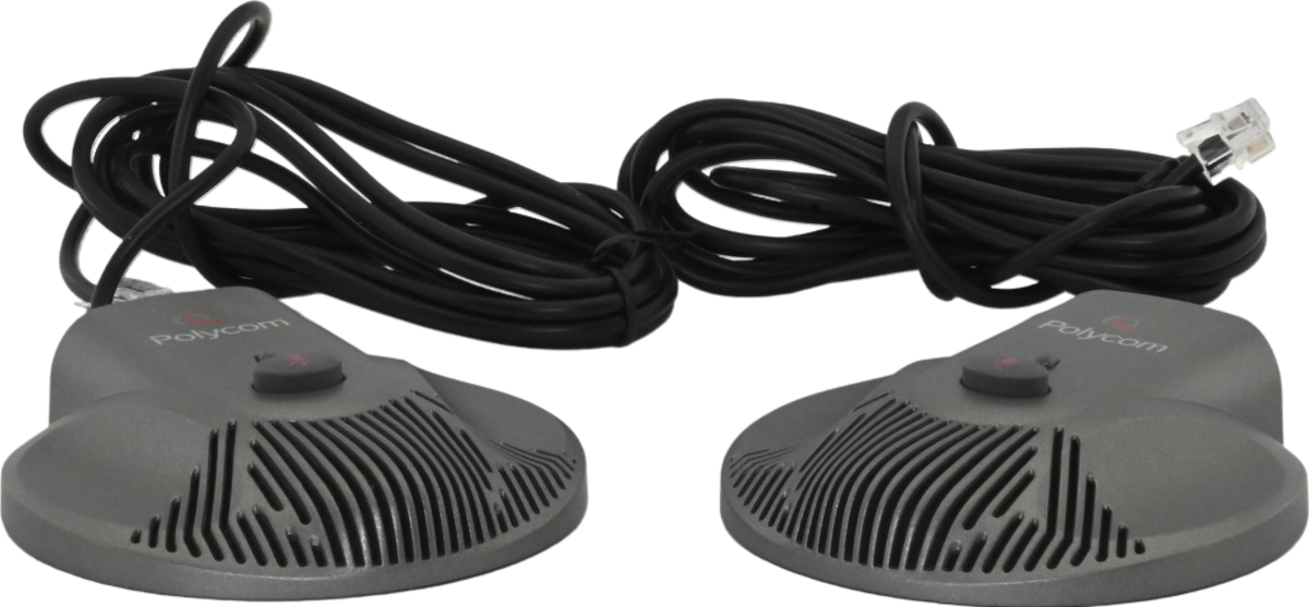 Polycom SoundStation VTX 1000/IP6000 Extension Microphone Set (2200-07300-001, 2215-07155-001) Refurbished - Polycom refurbished available on PCLiquidations