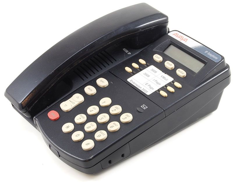 Avaya 4606 Black IP Display Speakerphone - Grade A Refurbished - Avaya refurbished available on PCLiquidations