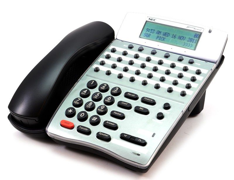 NEC DTR-32D-1 Black Display Phone (780055) Refurbished - NEC (Nippon Electric Company) refurbished available on PCLiquidations