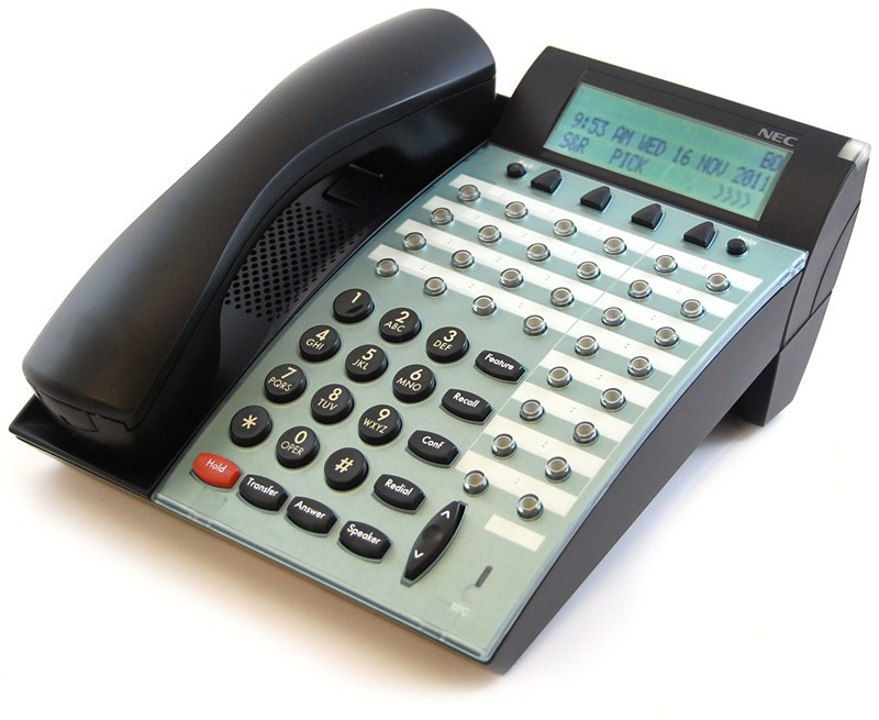 NEC Electra Elite DTU-32D-2 16-Button Black IP Display Speakerphone Refurbished - NEC (Nippon Electric Company) refurbished available on PCLiquidations
