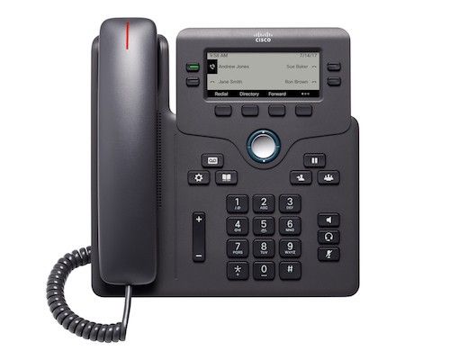 Cisco 6841 Charcoal IP Phone - Grade A Refurbished - Cisco Systems Inc. refurbished available on PCLiquidations