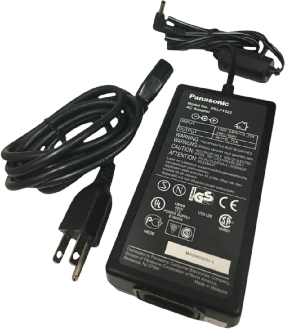 Panasonic PSLP1322 AC 9V 0.75A Power Supply Charger Adapter - Refurbished Refurbished - Panasonic refurbished available on PCLiquidations