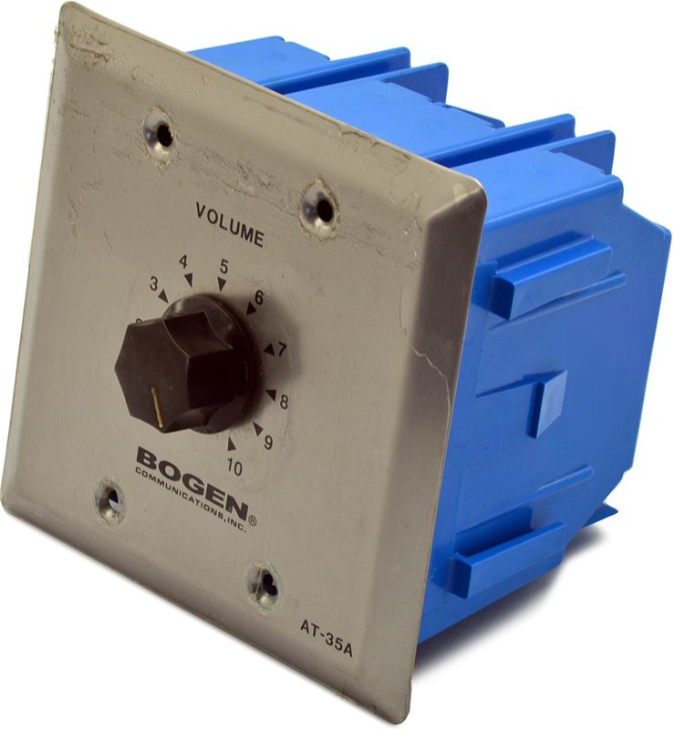Buy Bogen AT35A 35-Watt Attenuator - Dual Gang Size Refurbished - $47.60 Bogen AT35A 35-Watt Attenuator - Dual Gang Size Refurbished - refurbished available on PCLiquidations