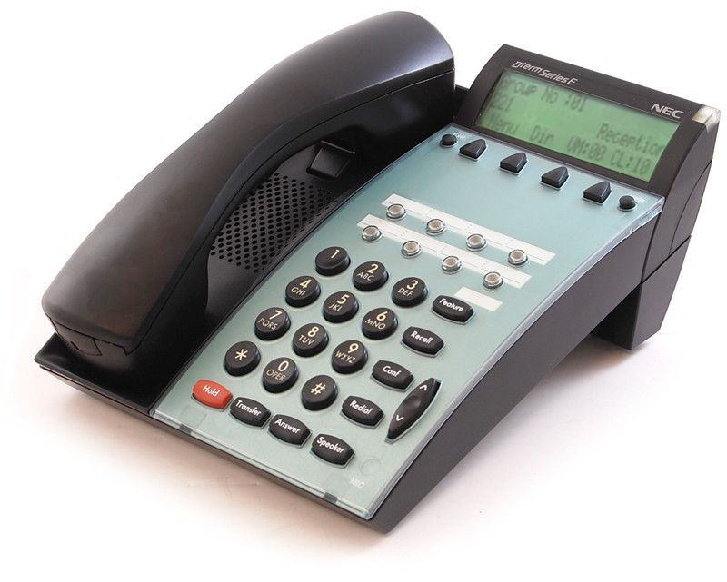 NEC Dterm Series E DTP-8D-1 8-Button Black Display Speakerphone (590021) Refurbished - NEC (Nippon Electric Company) refurbished available on PCLiquidations