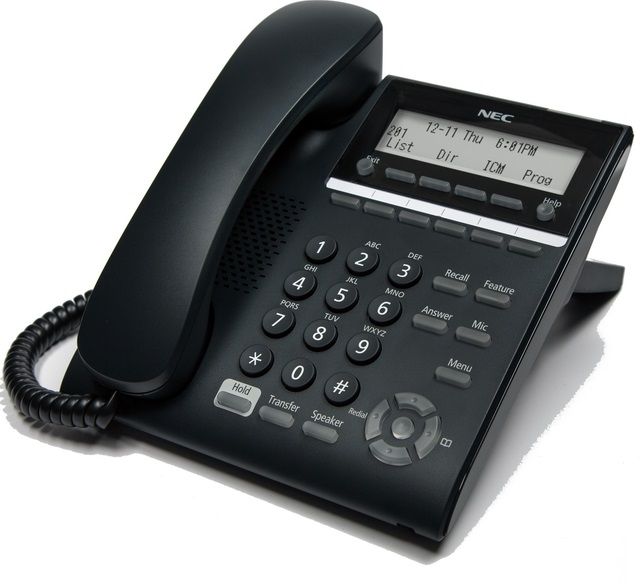 NEC Univerge DT820 ITY-6D-1 6-Button Black IP LCD Display Speakerphone Refurbished - NEC (Nippon Electric Company) refurbished available on PCLiquidations