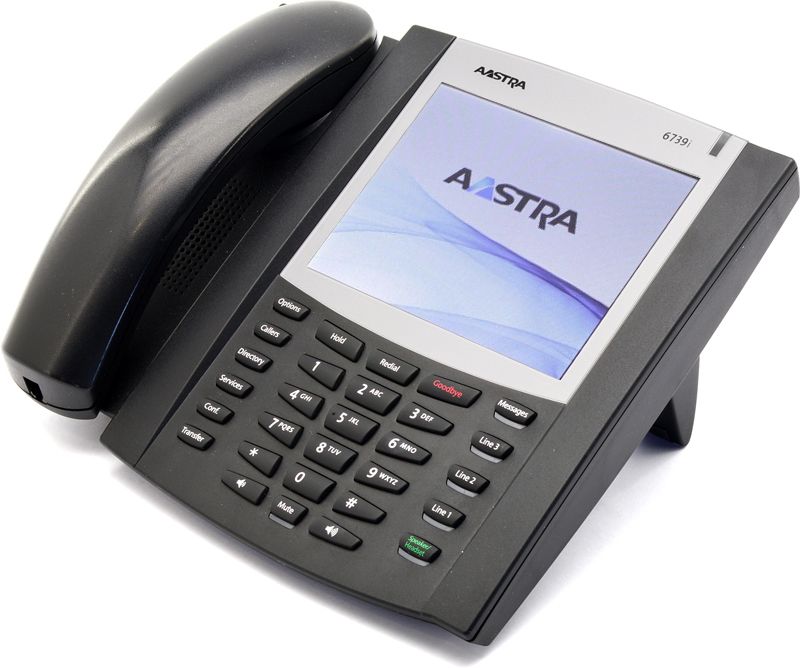 Aastra 6739i Black IP Large Touchscreen Display SpeakerPhone - Grade A Refurbished -  refurbished available on PCLiquidations