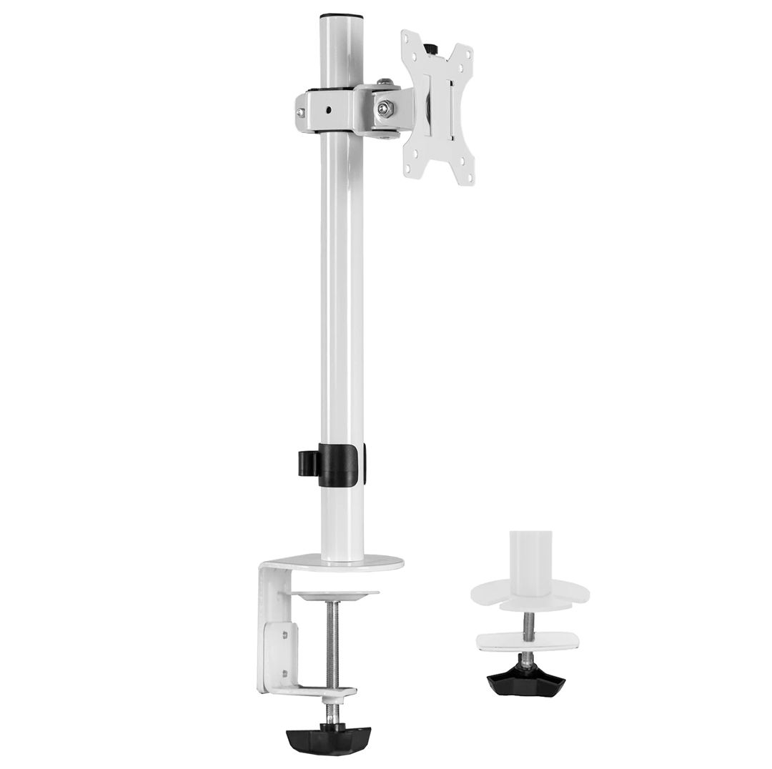 VIVO Single Monitor Desk Mount - White Refurbished -  refurbished available on PCLiquidations