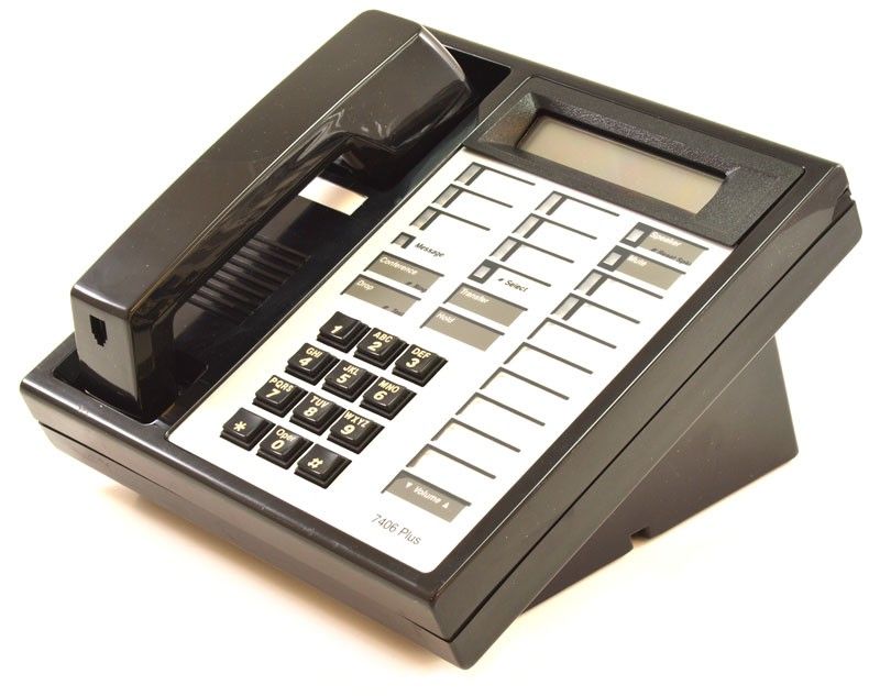 Avaya 7406+ Black Electronic Key Phone (7406D07A, 7406D07B) Refurbished - Avaya refurbished available on PCLiquidations