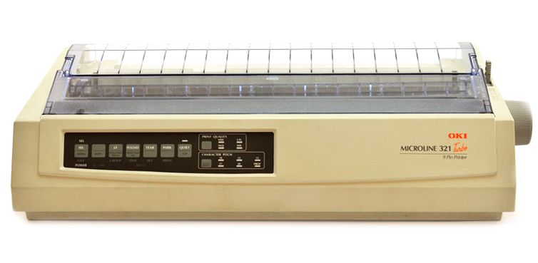 Okidata Microline 321 Turbo USB 9-Pin Dot Matrix Printer H0 (62411701) Refurbished -  refurbished available on PCLiquidations