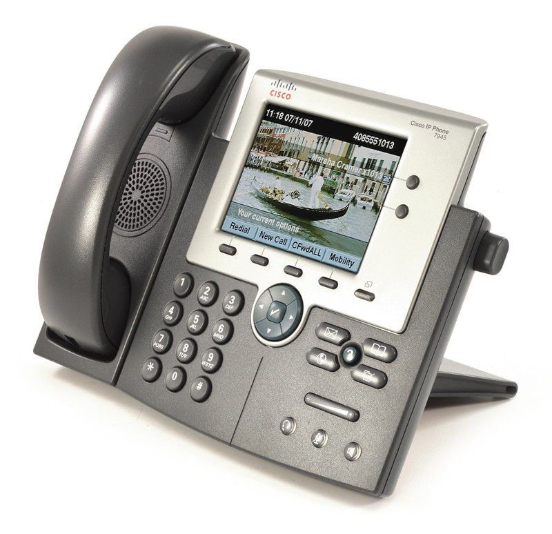Cisco CP-7945G Charcoal IP Display Speakerphone - Grade A Refurbished - Cisco Systems Inc. refurbished available on PCLiquidations