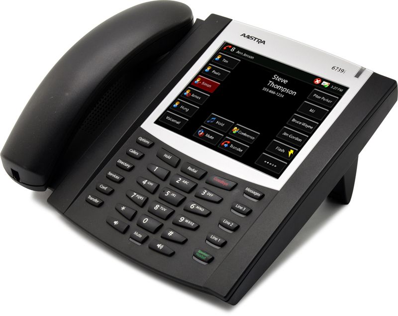 Aastra 6739i Black IP Large Touchscreen Display SpeakerPhone - Grade B Refurbished -  refurbished available on PCLiquidations
