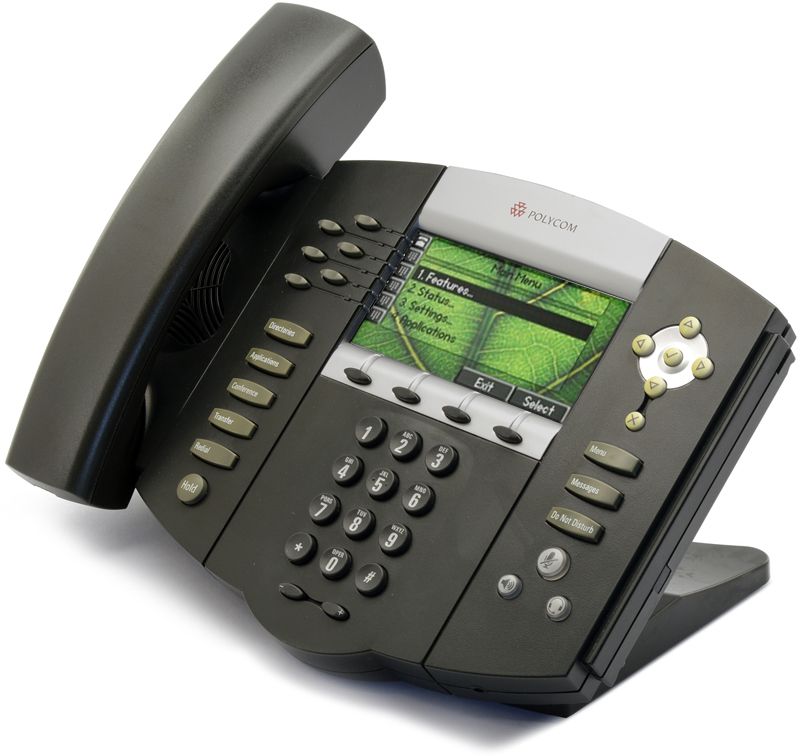 Polycom SoundPoint IP 670 PoE Color Display Phone (2200-12670-001) - Grade B Refurbished - Polycom refurbished available on PCLiquidations