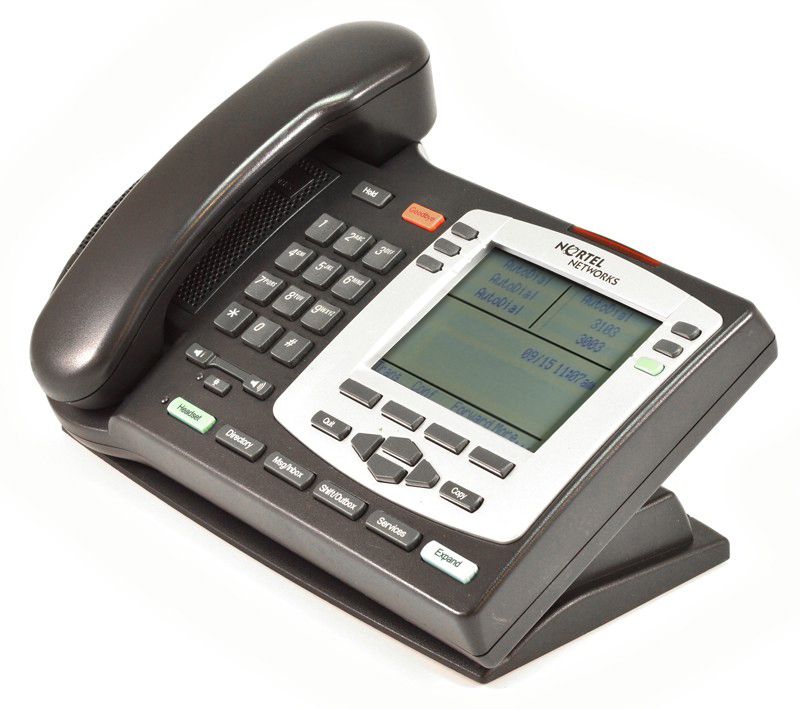 Nortel IP Phone 2004 (NTDU92) Charcoal with Silver Bezel Refurbished -  refurbished available on PCLiquidations