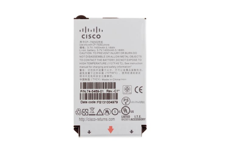 Cisco CP-7925G Extended Battery (CP-BATT-7925G-EXT) - OEM Refurbished Refurbished - Cisco Systems Inc. refurbished available on PCLiquidations