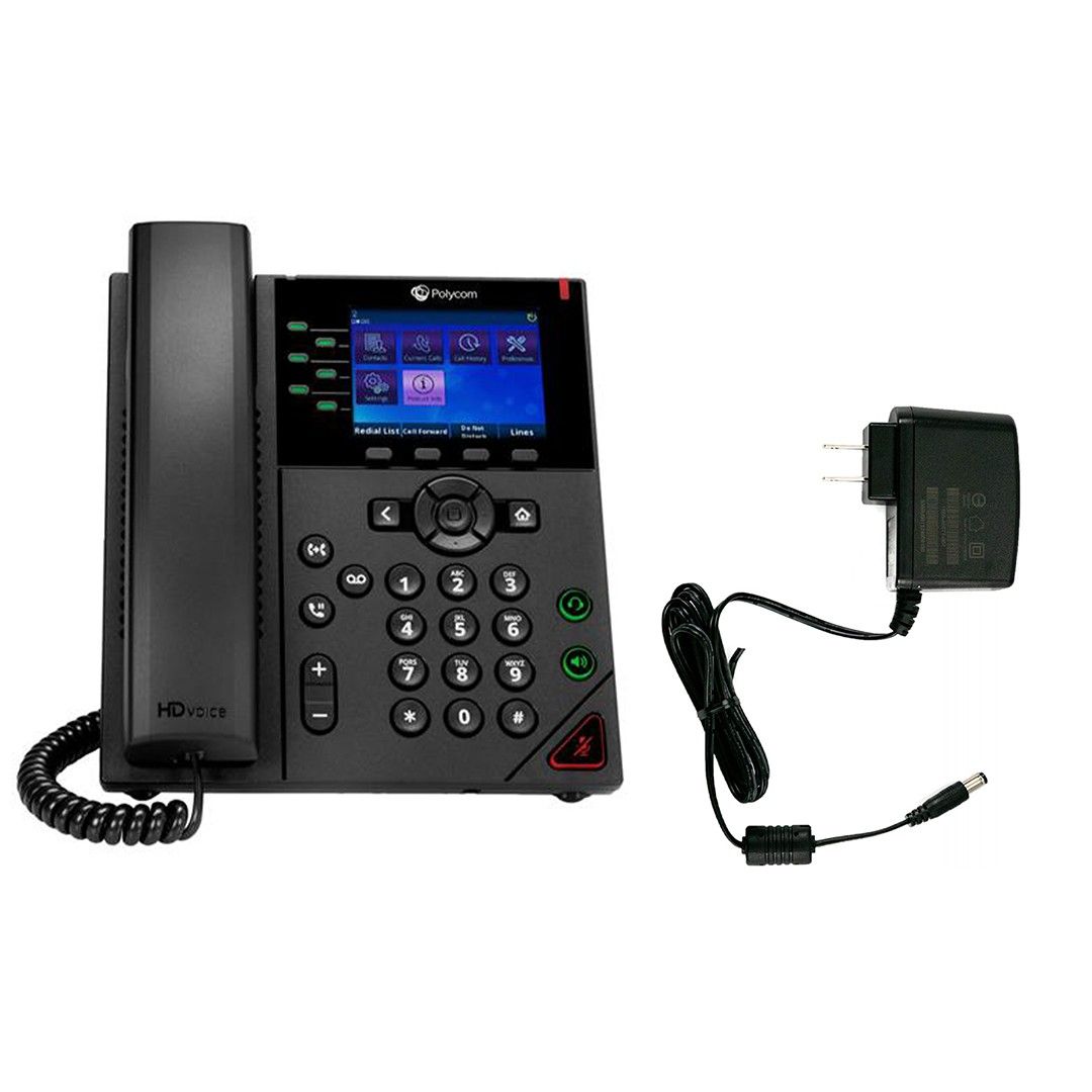 Poly VVX 350 IP Phone w/Power Adapter - OBi Edition Refurbished - N/A (Il existe plusieurs marques avec le nom "Poly", il refurbished available on PCLiquidations