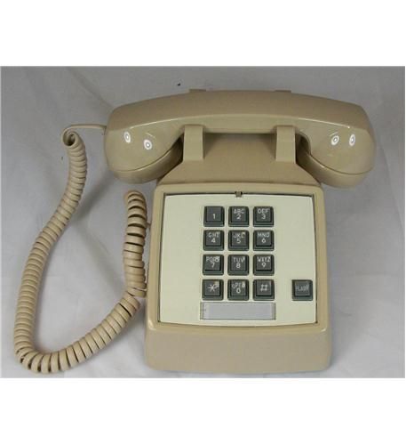 Cortelco 2500 Basic Desk Phone w/ Flash Button - Ash - New Refurbished - Cortelco refurbished available on PCLiquidations