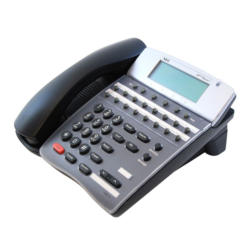 NEC DTR-16D-2(BK)Tel Black Display Phone (780048) Refurbished - NEC (Nippon Electric Company) refurbished available on PCLiquidations