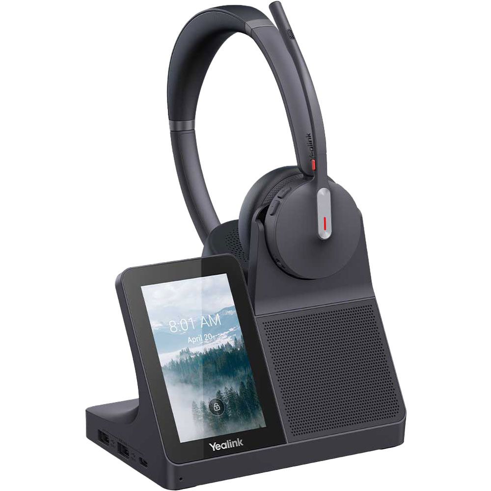 Yealink WH64 Workstation Dual-Ear DECT & Bluetooth Headset Refurbished - Yealink refurbished available on PCLiquidations