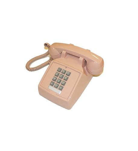 Cortelco 2500 Beige Desk Phone w/ Volume Control - New Refurbished - Cortelco refurbished available on PCLiquidations