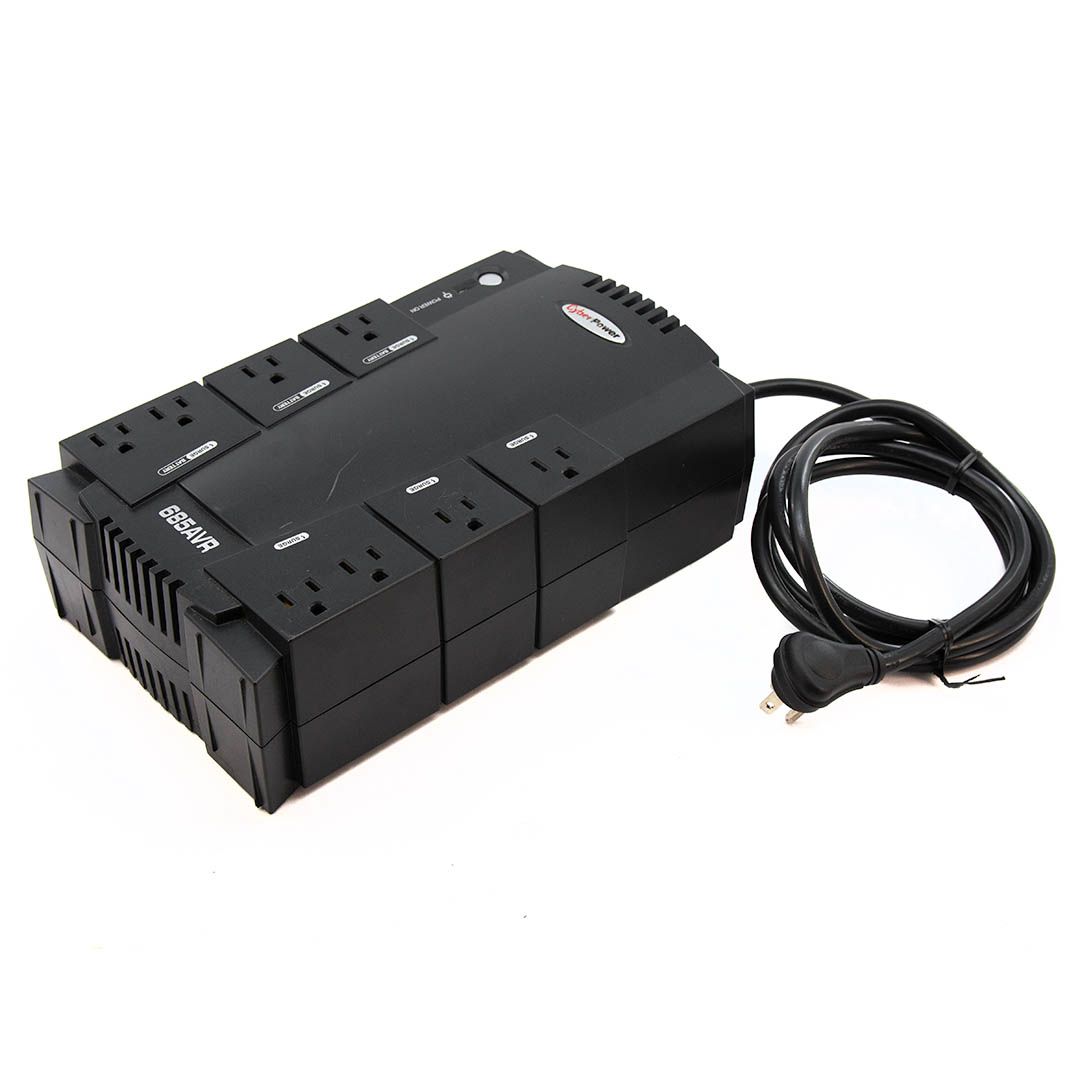 CyberPower CyberPower CP685AVRG AVR 8 Outlet 658VA 390W UPS Systems Refurbished - CyberPowerPC refurbished available on PCLiquidations