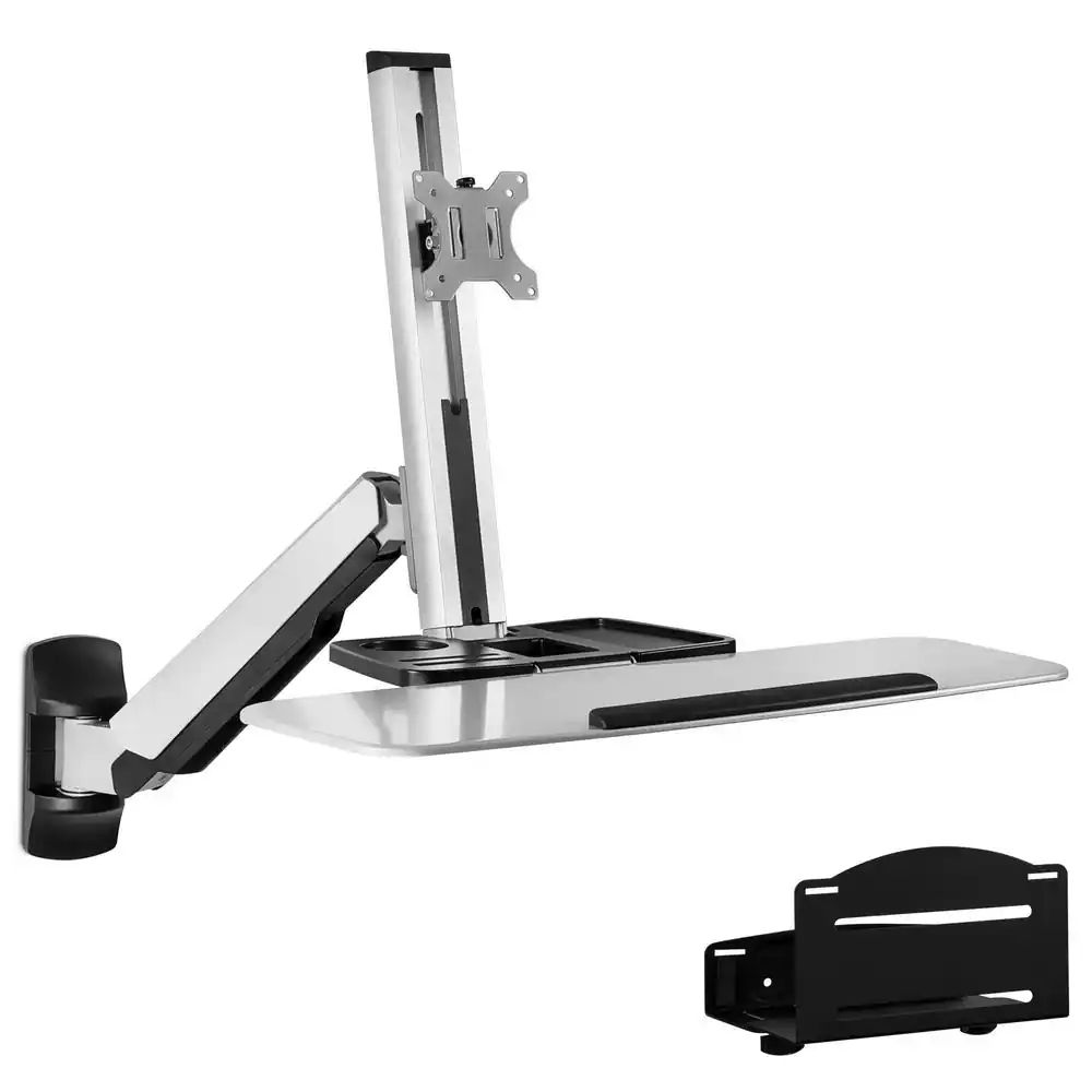 VIVO Sit to Stand Single VESA Monitor Wall Mount Refurbished -  refurbished available on PCLiquidations