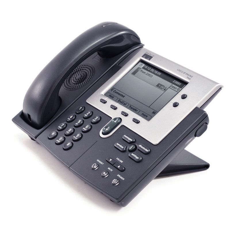 Cisco CP-7940G Charcoal IP Display Speakerphone - Grade A Refurbished - Cisco Systems Inc. refurbished available on PCLiquidations