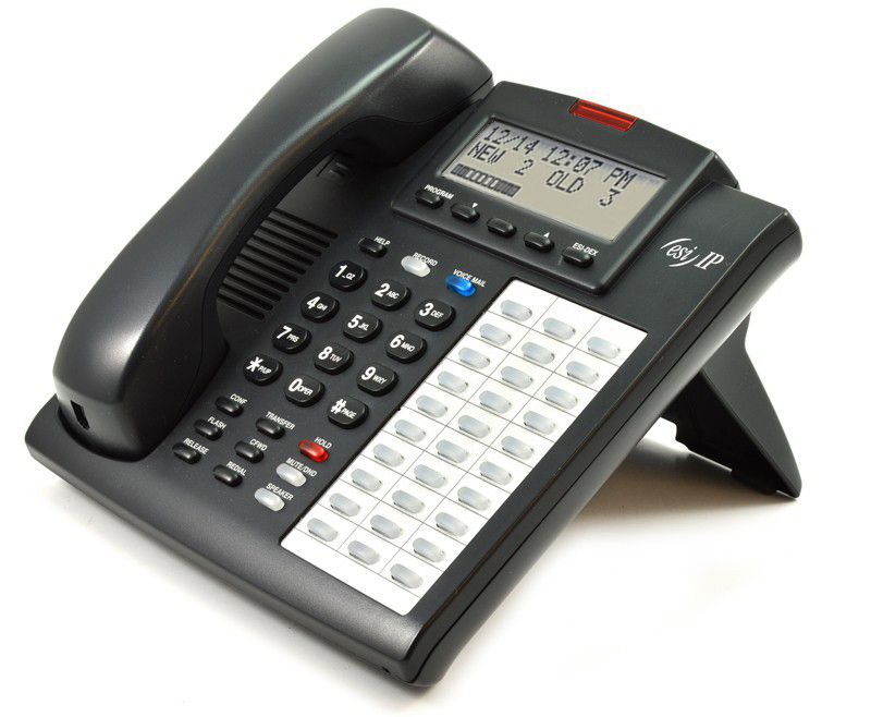 ESI Communications 48-Key IPFP Charcoal Phone Refurbished -  refurbished available on PCLiquidations