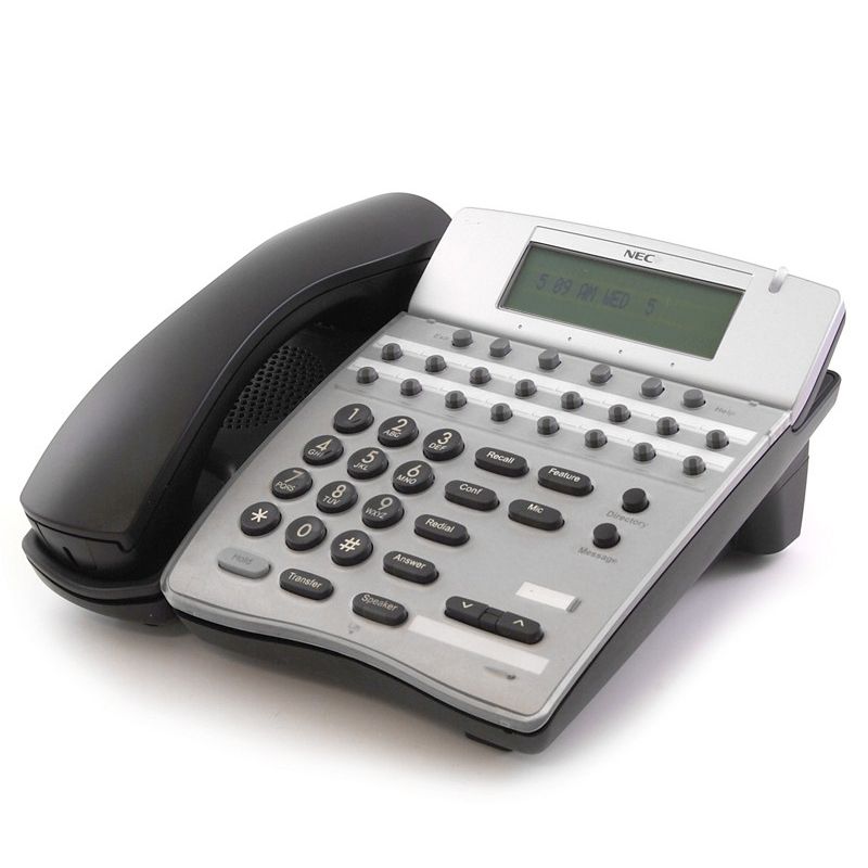 NEC DTH-16D-2 Elite IPK 16 Button Black Display Speakerphone  780575, 785575 - Grade B Refurbished - NEC (Nippon Electric Company) refurbished available on PCLiquidations