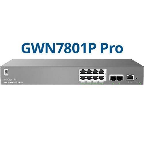 Grandstream GWN7801P Pro 8-Port Managed Gigabit PoE+ Switch Refurbished - Grandstream refurbished available on PCLiquidations