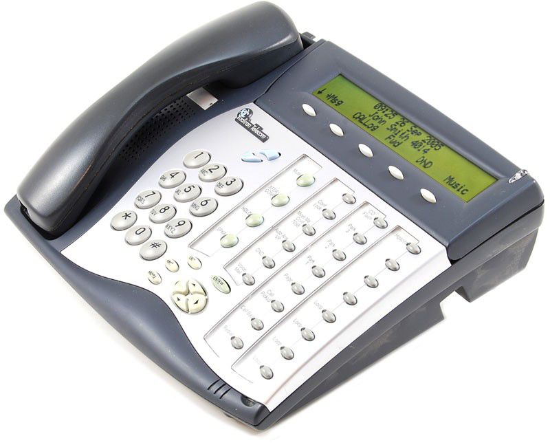 Tadiran Coral Flexset 281S Charcoal Display Phone - Silver Face - Grade B Refurbished -  refurbished available on PCLiquidations