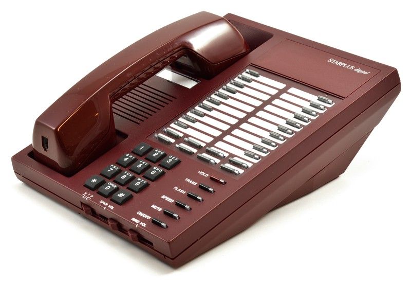 Vodavi Starplus Digital SP1412-60 28-Button Burgundy Analog Phone - Grade A Refurbished -  refurbished available on PCLiquidations