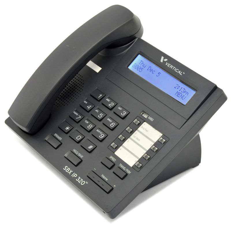 Vertical 4008-00 SBX IP 320 Black Digital Display Phone - Grade B Refurbished -  refurbished available on PCLiquidations