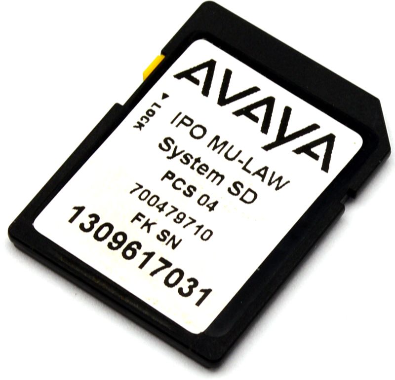 Buy Avaya IP500 V2 System SD Card Mu Law (700479710) Refurbished - $48.00 Avaya IP500 V2 System SD Card Mu Law (700479710) Refurbished - refurbished available on PCLiquidations