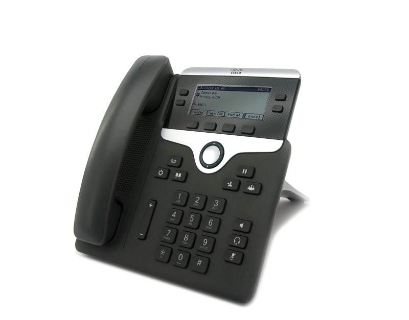 Cisco CP-7841 Charcoal Gigabit IP Display Speakerphone - Grade A Refurbished - Cisco Systems Inc. refurbished available on PCLiquidations