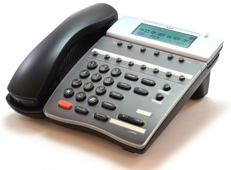 NEC Electra Elite IPK DTH-8D-1 Black Display Speakerphone (780071) - Grade B Refurbished - NEC (Nippon Electric Company) refurbished available on PCLiquidations