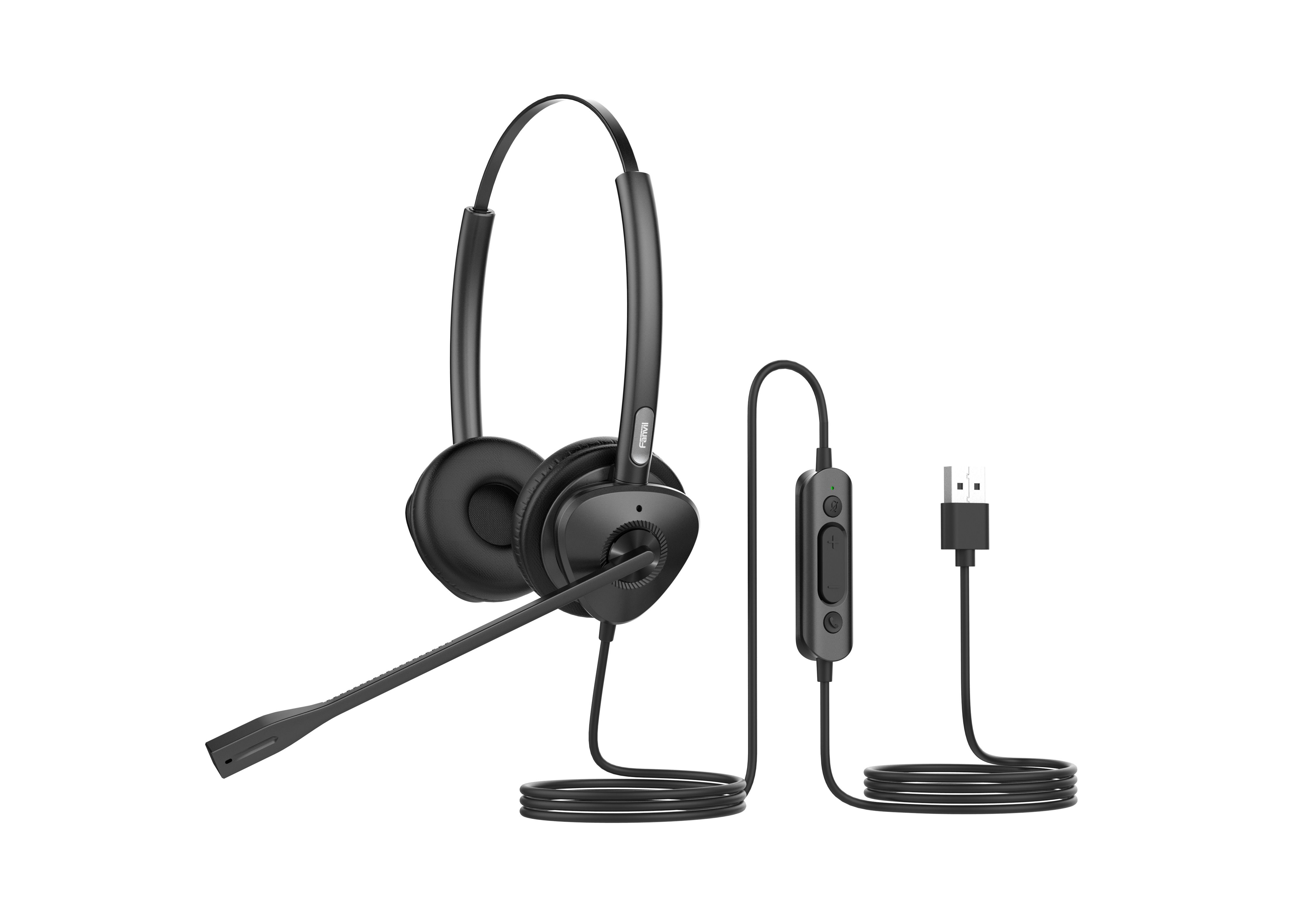 Fanvil HT302-U USB Dual Wired Headset Refurbished - Fanvil refurbished available on PCLiquidations