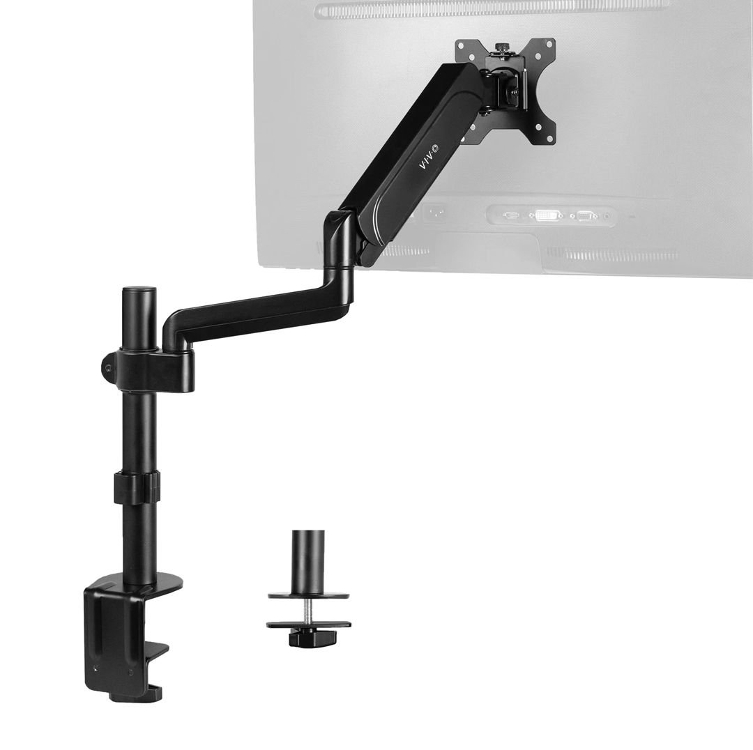 VIVO Pneumatic Arm Single Monitor Desk Mount Refurbished -  refurbished available on PCLiquidations