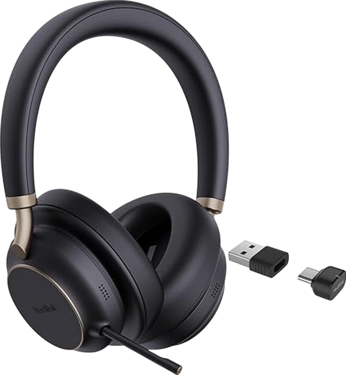 Yealink BH76 Plus Teams Bluetooth Wireless Headset Black - USB C/A Refurbished - Yealink refurbished available on PCLiquidations
