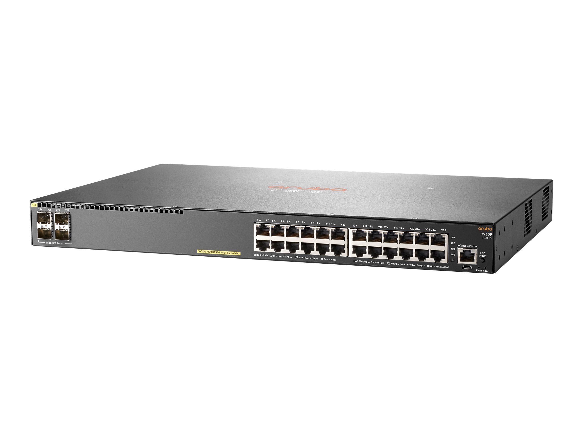 Buy HP JL261A Aruba 2930F 24 Port Gigabit PoE Managed Switch Refurbished - $1592.12 HP JL261A Aruba 2930F 24 Port Gigabit PoE Managed Switch Refurbished - Hewlett-Packard (ou HP en abrégé) refurbished available on PCLiquidations