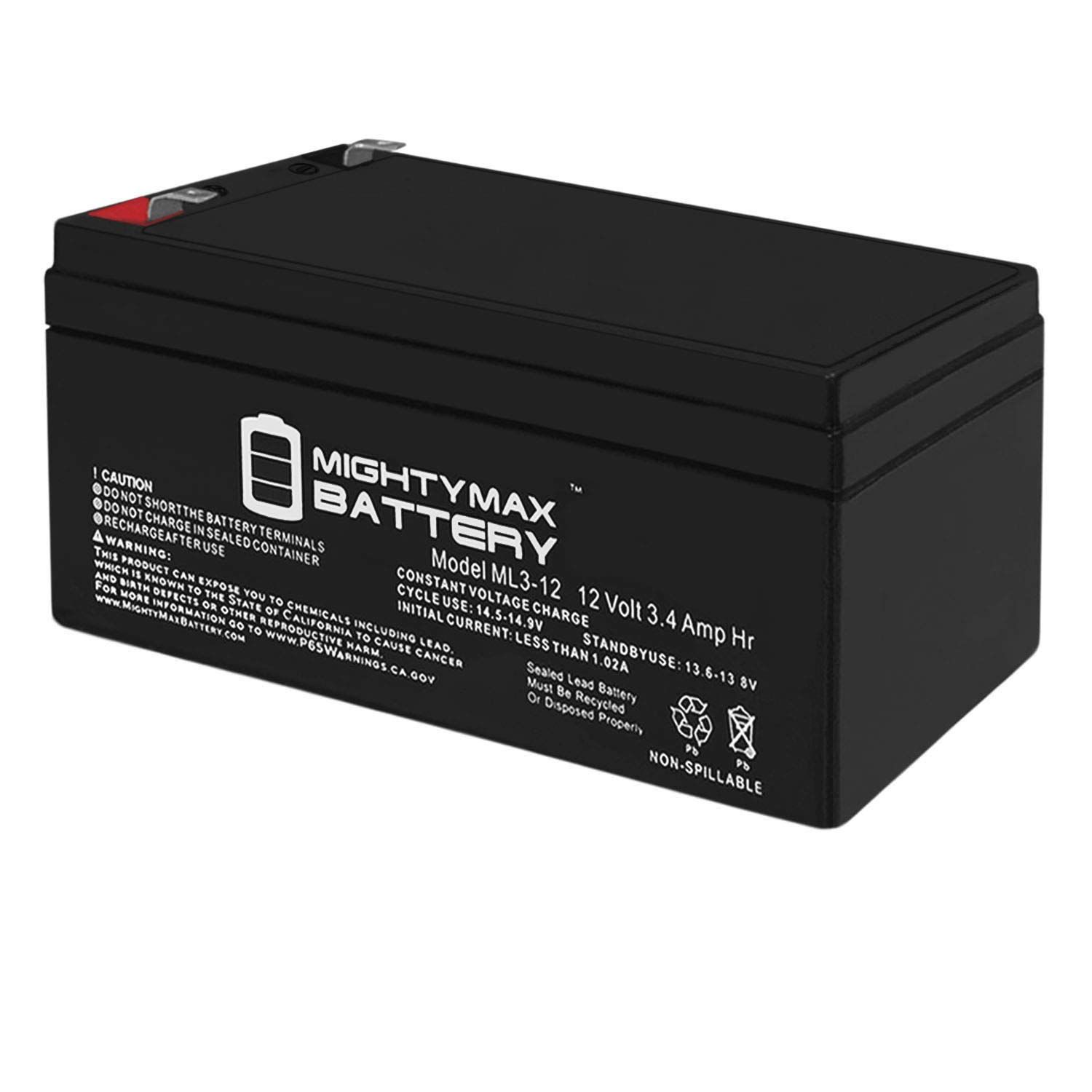 Mighty Max Cyber Power CP425 VA CPS300SL 12V 3AH SLA Replacement Battery Refurbished -  refurbished available on PCLiquidations