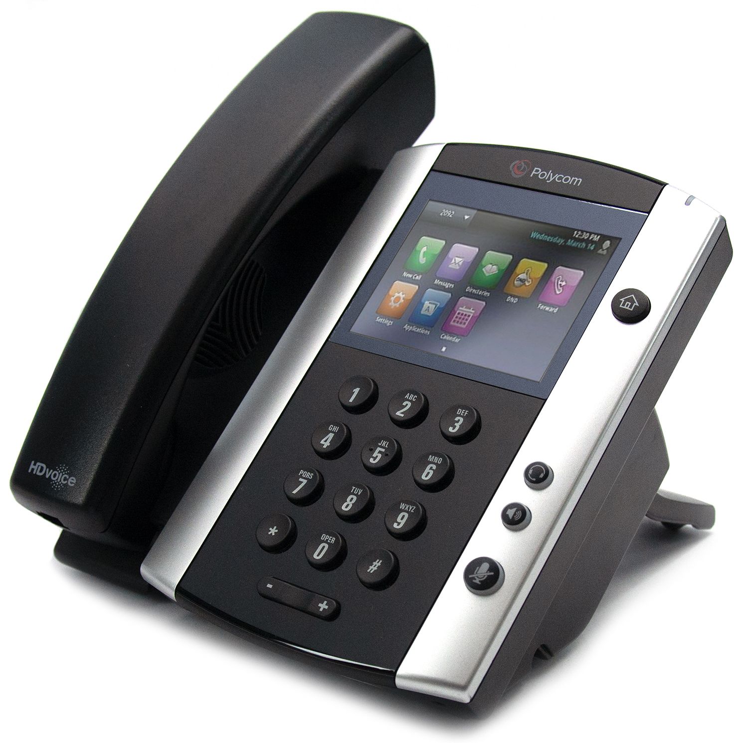 Polycom VVX 501 12-Line VoIP Touchscreen Display Phone (2200-48500-025) - Grade A Refurbished - Polycom refurbished available on PCLiquidations