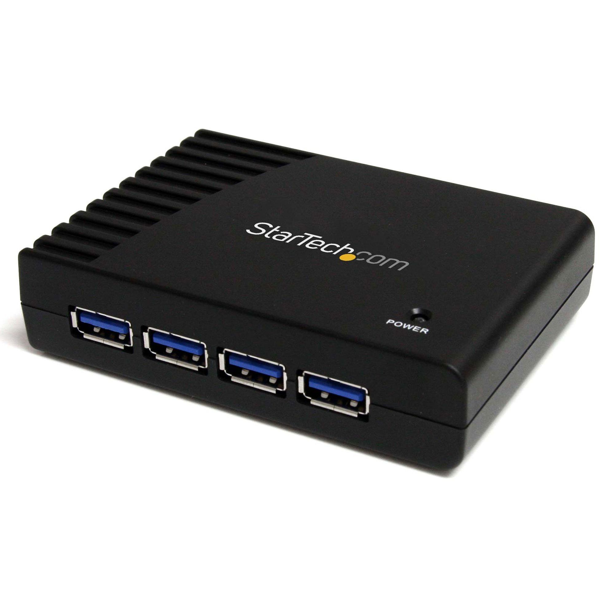 Startech 4-Port SuperSpeed USB 3.0 Hub Refurbished - StarTech.com (standardized as per the brand's official website refurbished available on PCLiquidations