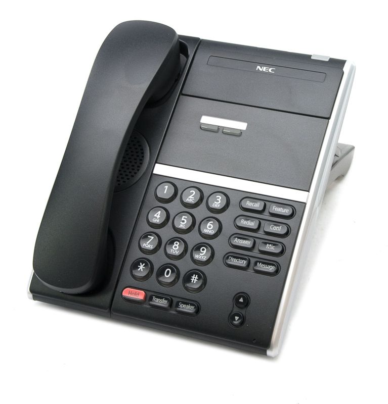 NEC DT410 DTZ-2E-3 2-Button Black Digital Non-Display Phone Refurbished - NEC (Nippon Electric Company) refurbished available on PCLiquidations