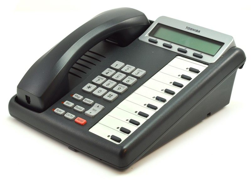 Toshiba Strata DKT3210-SD 10-Button Charcoal Digital Display Speakerphone - Grade A Refurbished - Toshiba refurbished available on PCLiquidations