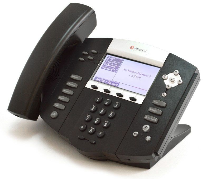 Polycom SoundPoint IP 550 PoE Backlit Display Phone 2201-12550-001 Refurbished - Polycom refurbished available on PCLiquidations