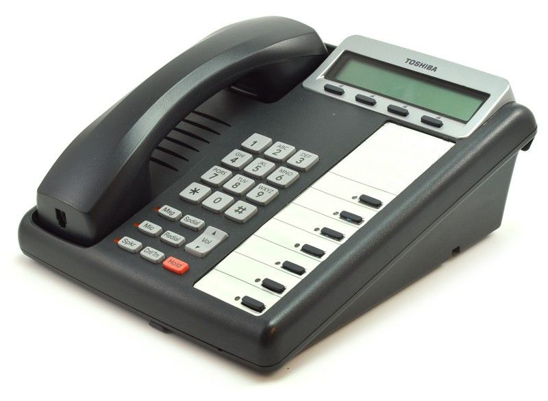 Toshiba Strata DKT3207-SD 7-Button Charcoal Display Phone Refurbished - Toshiba refurbished available on PCLiquidations