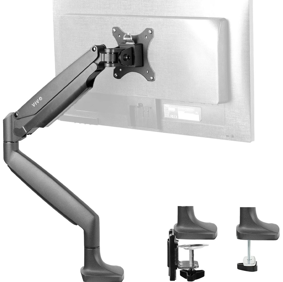Buy VIVO Pneumatic Arm Single Monitor Desk Mount Refurbished - $67.19 VIVO Pneumatic Arm Single Monitor Desk Mount Refurbished - refurbished available on PCLiquidations