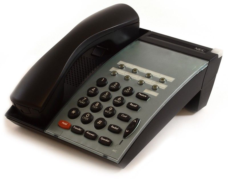 NEC Electra Elite Dterm DTU-8-1 Black Non-Display Speakerphone (770010) - Grade B Refurbished - NEC (Nippon Electric Company) refurbished available on PCLiquidations