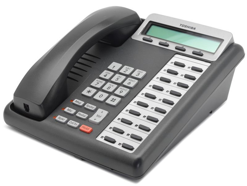 Toshiba Strata DKT3220-SD 20-Button Charcoal Display Speakerphone Refurbished - Toshiba refurbished available on PCLiquidations